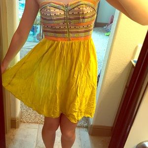 Spring Tribal Print Dress