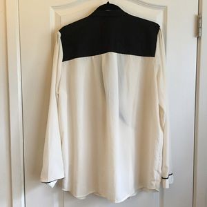 ASOS Tops - ASOS black/white tuxedo button-down blouse ASOS Tops - ASOS black/white tuxedo button-down blouse