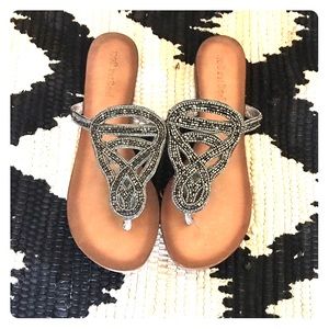 Pretty beaded sandals