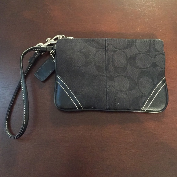 Black Coach Wristlet