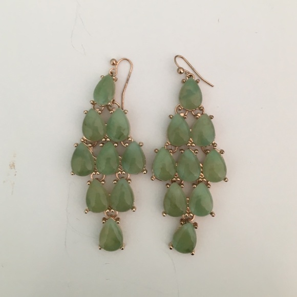 Green earrings