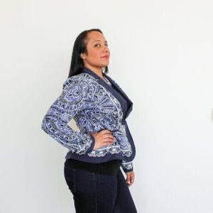 Apt. 9 Jackets & Coats - Blue and white filigree blazer Apt. 9 Jackets & Coats - Blue and white filigree blazer