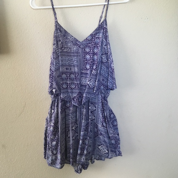 Blue romper from cotton on