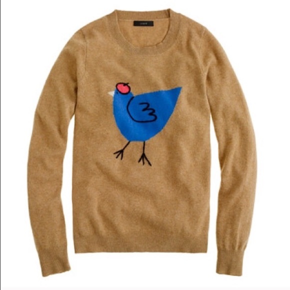 J. Crew French Hen Sweater Tan XS
