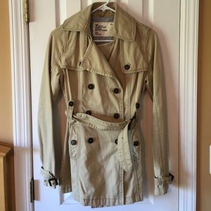 American Eagle khaki trench coat