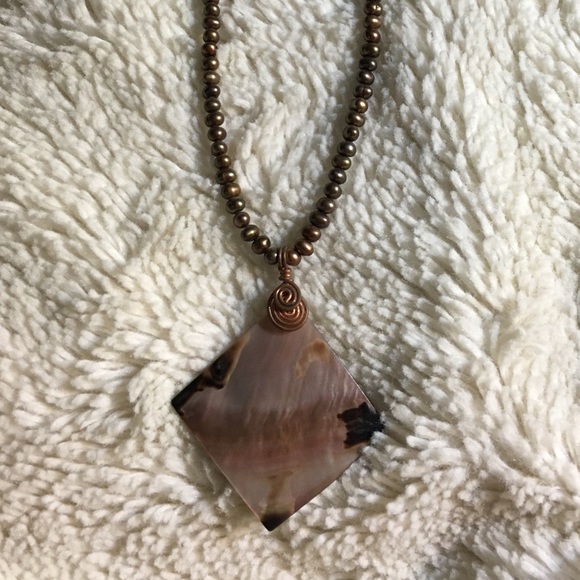 Abalone, beaded necklace ✨ - Picture 2 of 2