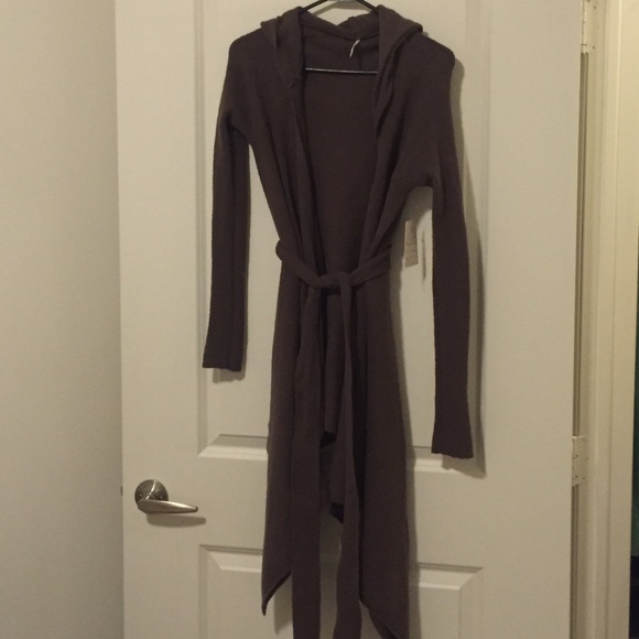 Free people hooded cardigan
