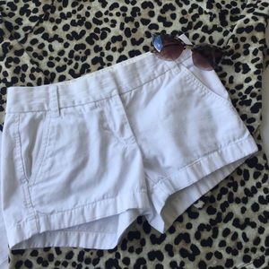 J. Crew white Chino shorts