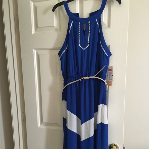 Royal blue maxi dress
