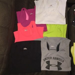Under armour tank lot (6)😍GORGEOUS LOT ❤️💛💚💙💜