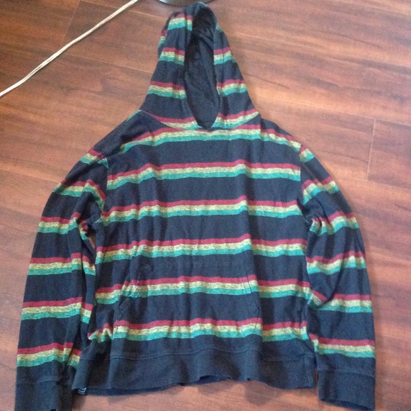 Red, Yellow and Green striped sweater