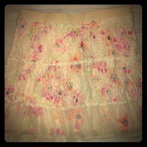 Layered Floral Skirt