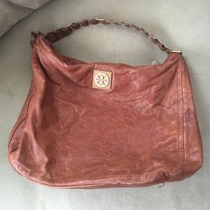 Tory Burch Distressed Brown leather purse