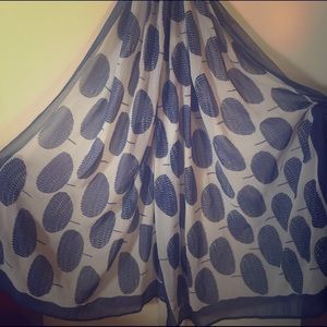 Textured chiffon scarf