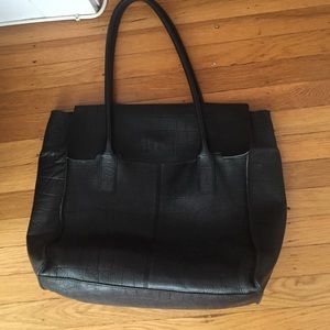 Banana republic genuine leather tote