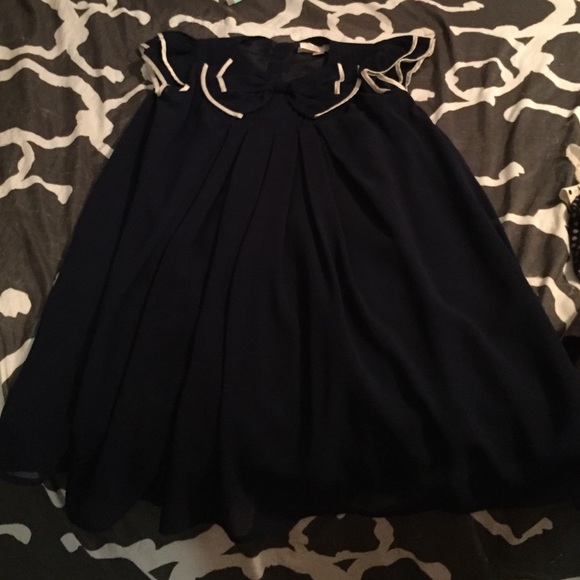 Navy Bow Dress
