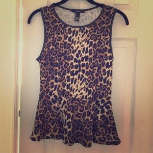 Leopard print top