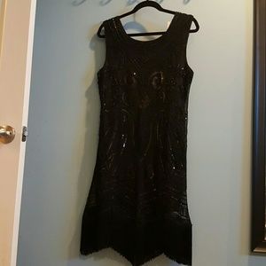Fringed flapper dress