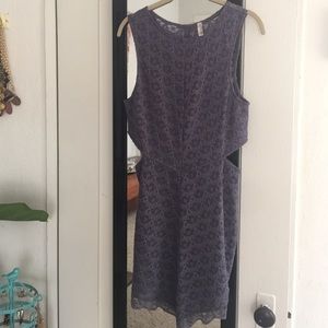 Purple lace free people dress