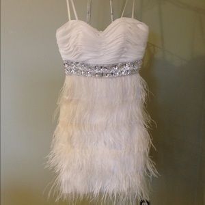 Feather party dress!