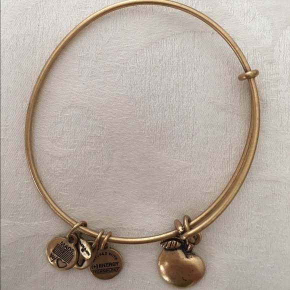Alex & Ani gold Apple bracelet