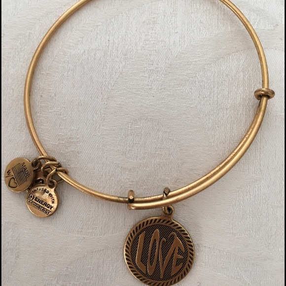 Alex & Ani gold LOVE bracelet