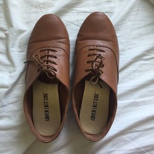 Brown lace up shoes