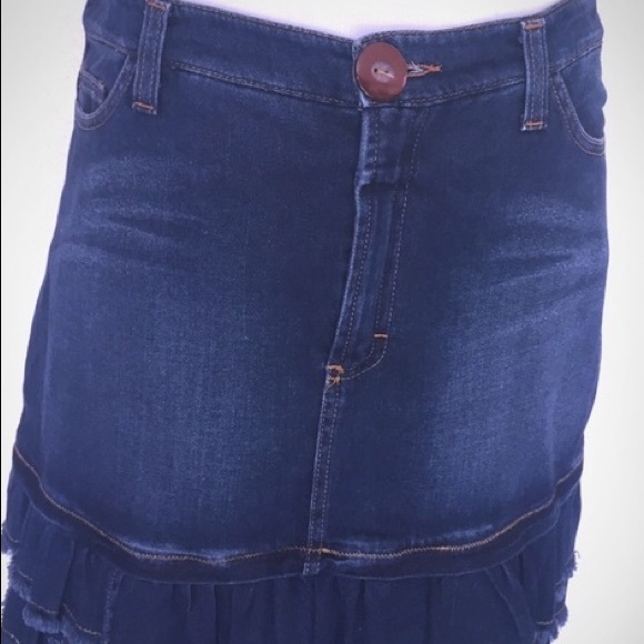 D&G tiered ruffle denim skirt - Picture 2 of 4