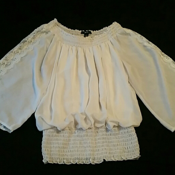 White chiffon shirt