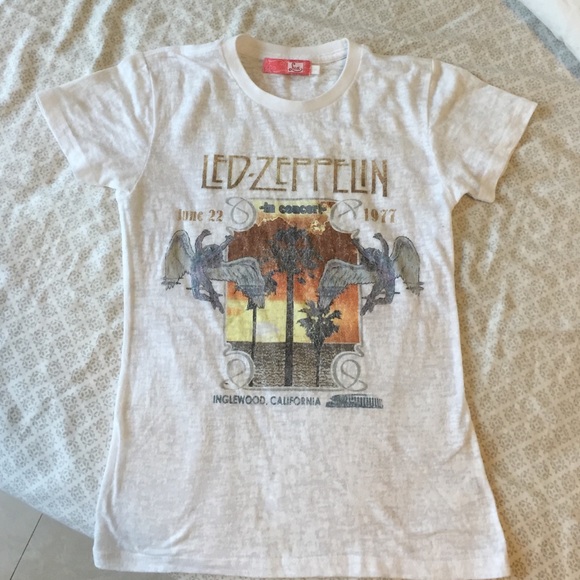 Lux burnout Led Zeppelin tee shirt.