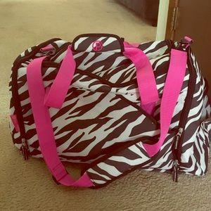 Zebra duffel bag