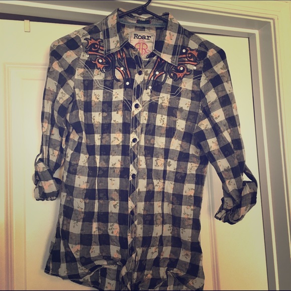 Roar button up shirt