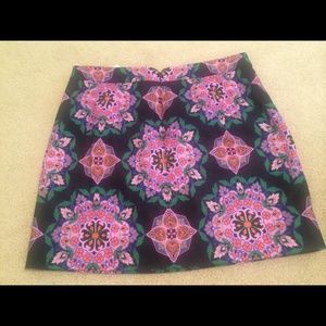 J. Crew Purple Paisley Skirt
