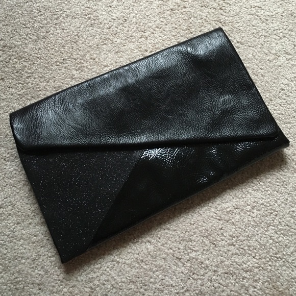 Black Multiple Pocket Clutch