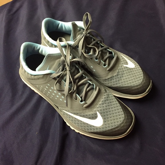 Grey/Blue Nike running shoes Women's 9