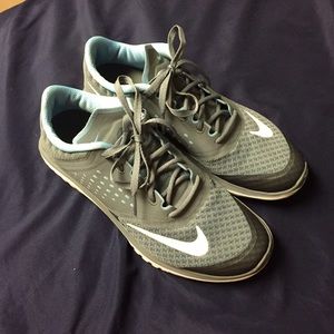 Grey/Blue Nike running shoes Women's 9