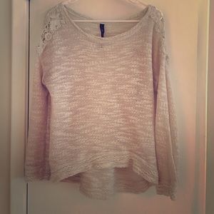 Long sleeve mesh top