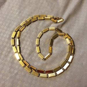 Monet Jewelry - Monet Rectangle Gold Link Necklace Monet Jewelry - Monet Rectangle Gold Link Necklace