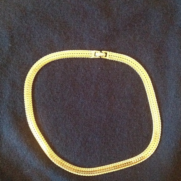 Antique Monet goldtone choker necklace