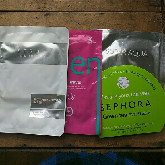 Sheet face mask bundle, missha, sesha, sephora
