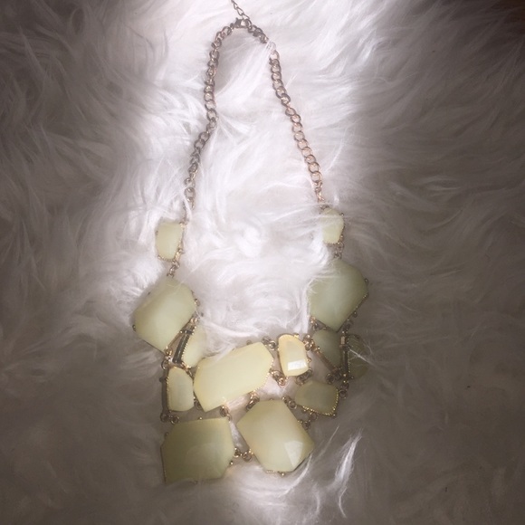 Light green statement necklace