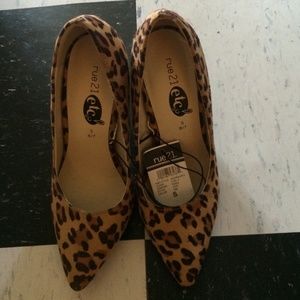 Animal print heels