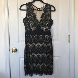 Black lace dress size medium