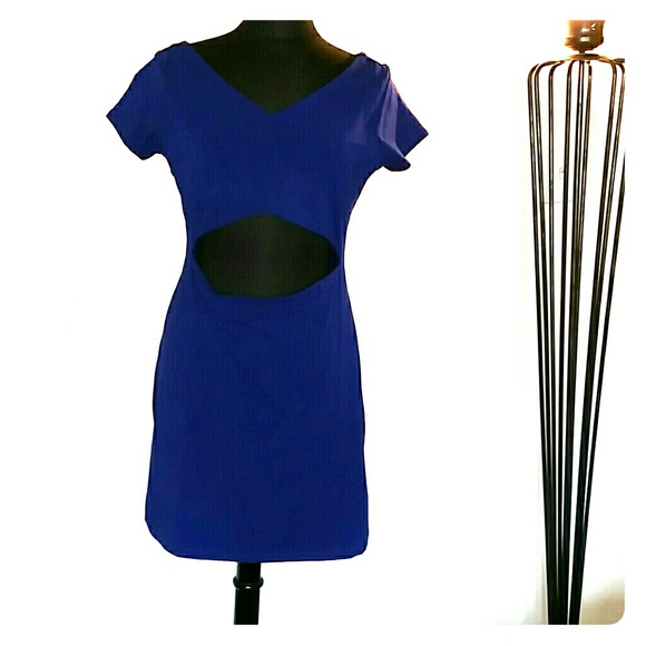 Cobalt blue cutout TopShop dress