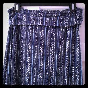 Fun print maxi skirt
