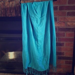 Aqua blue scarf