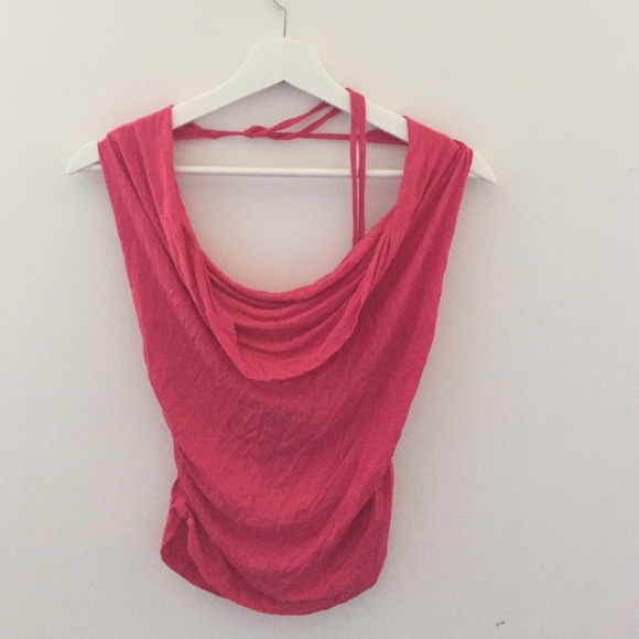 Pink halter top
