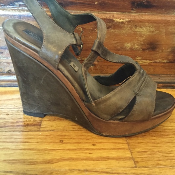 Grey Alberto Fermani wedges - Picture 2 of 4
