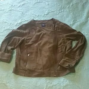 GAP Outlet Linen Moto Jacket