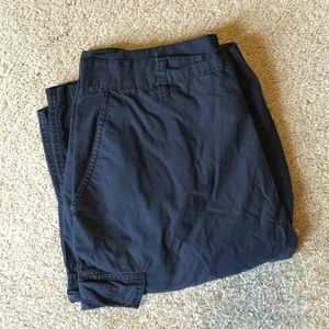 Men's black cargo shorts